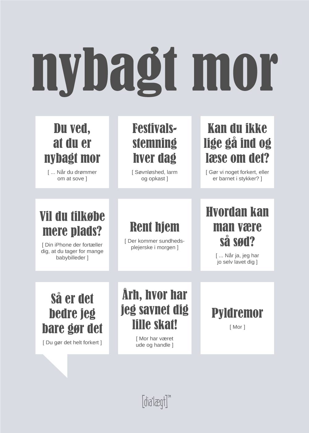 Nybagt Mor plakat