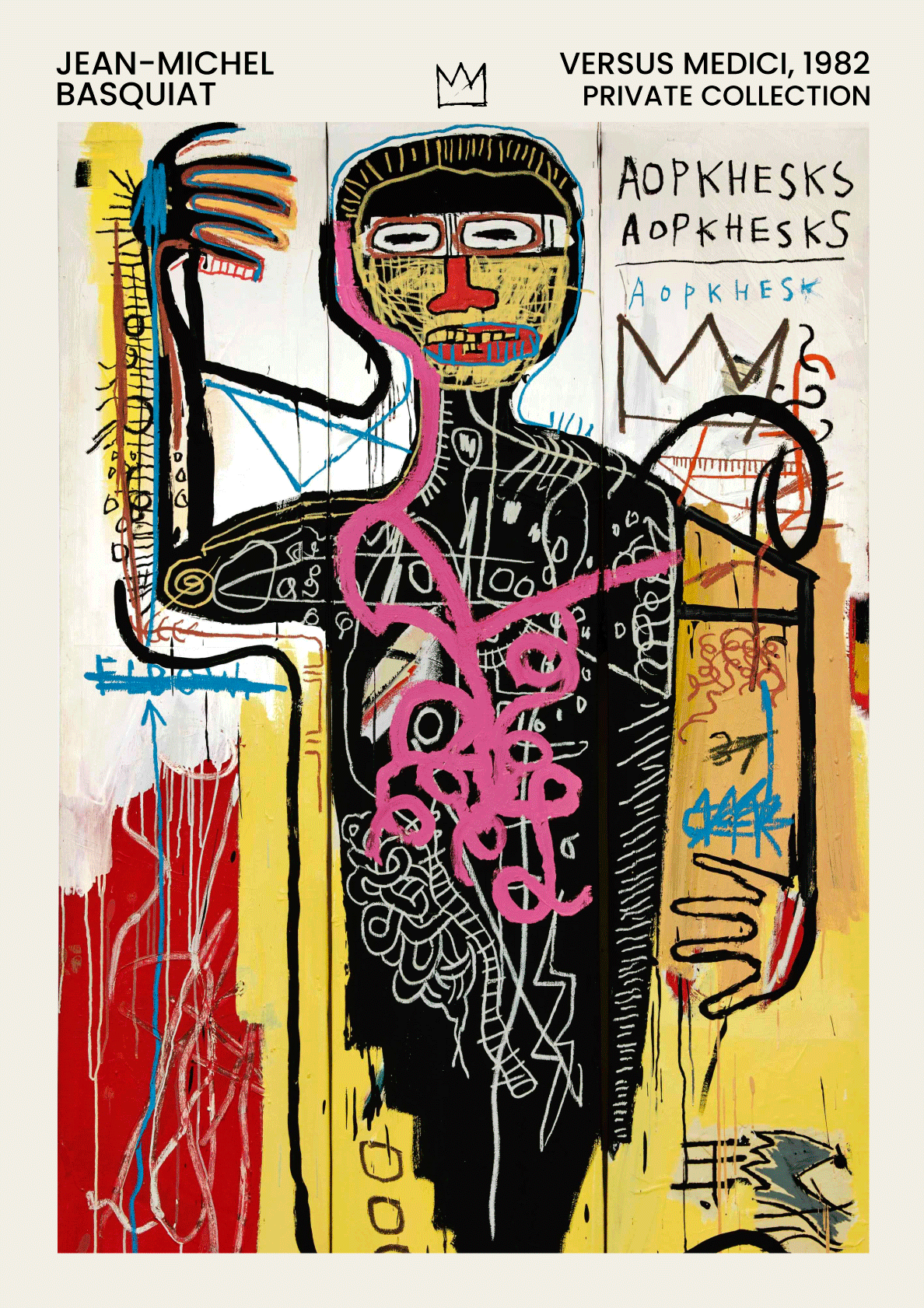 Versus Medici - Jean-Michel Basquiat kunstplakat