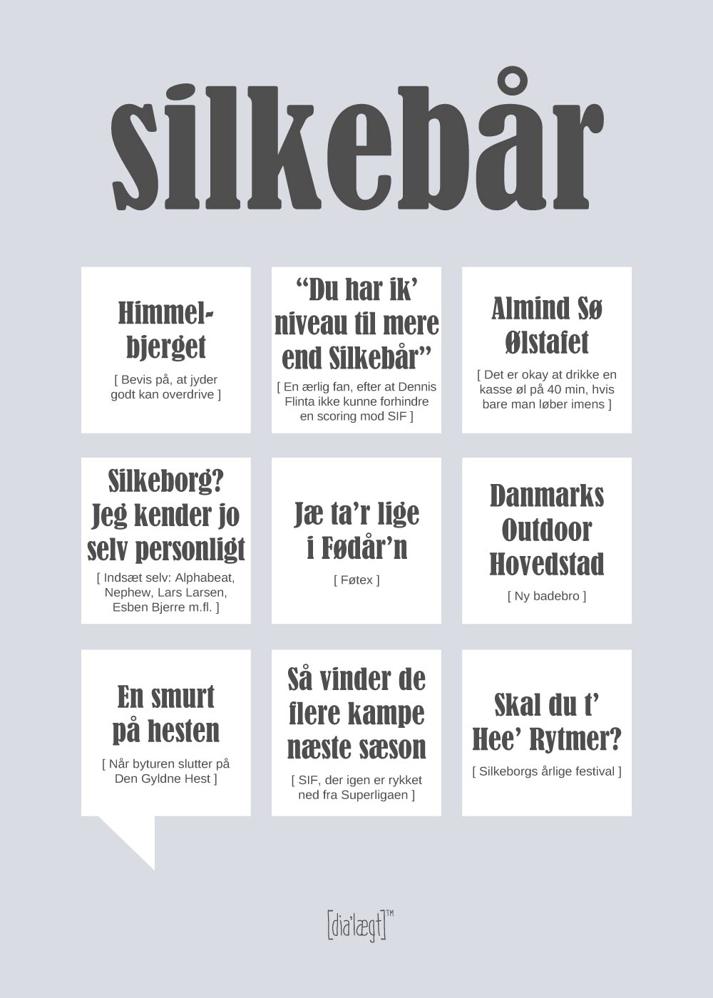 Silkebår plakat