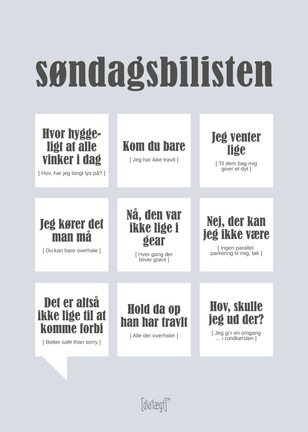 Søndagsbilisten plakat