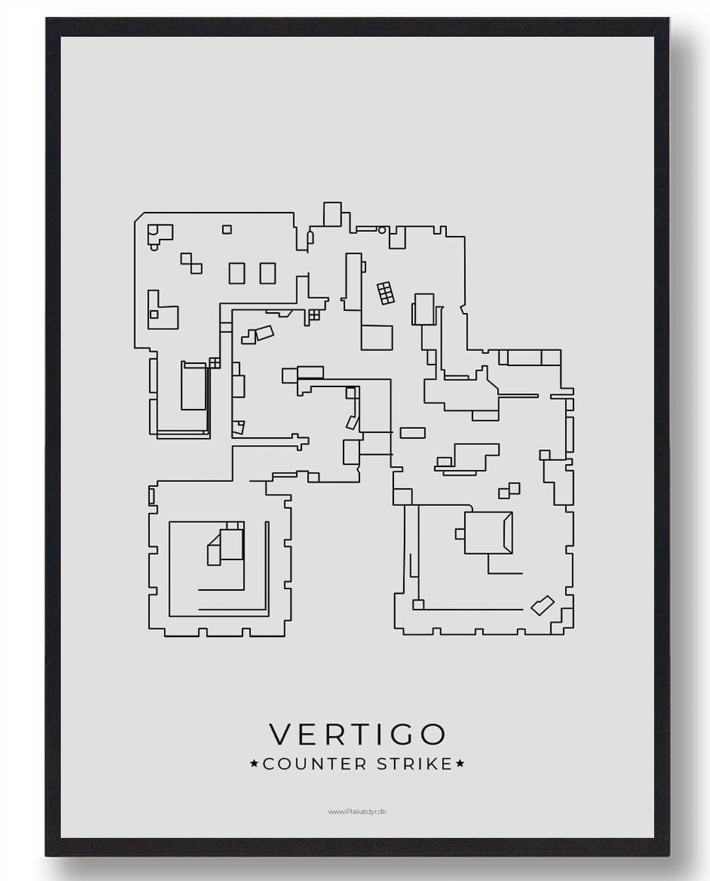 Vertigo map - CS gamerplakater