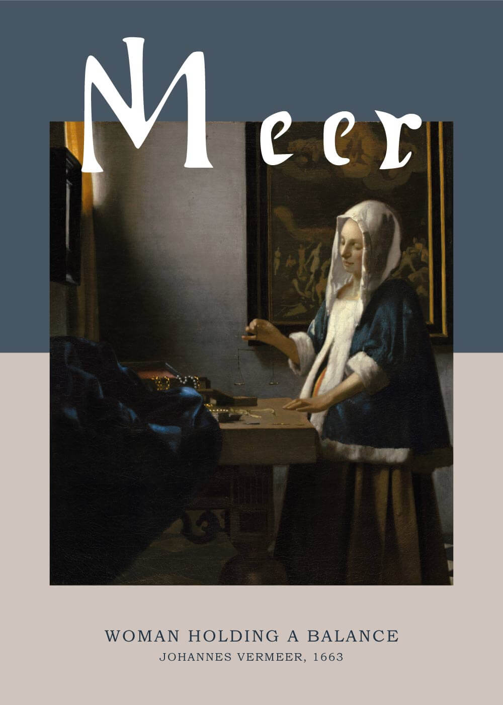 Woman holding a balance - Johannes Vermeer